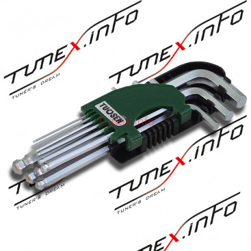 Набор ключей шестигранных с круглой головкой 9шт, Torex 13189
