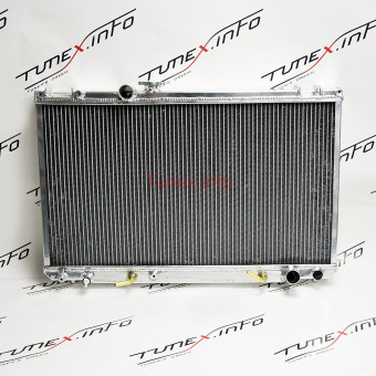 Радиатор алюминиевый Toyota JZX100 Chaser, MarkII, Cresta, 1JZ-GTE 60мм AТ 3слоя, 16400-46490