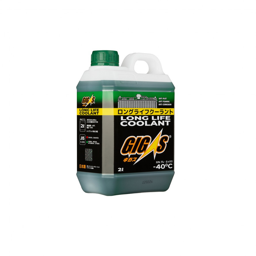 Антифриз зеленый -40C GIGAS LONG LIFE COOLANT, купить со скидкой, LLC-40G002 