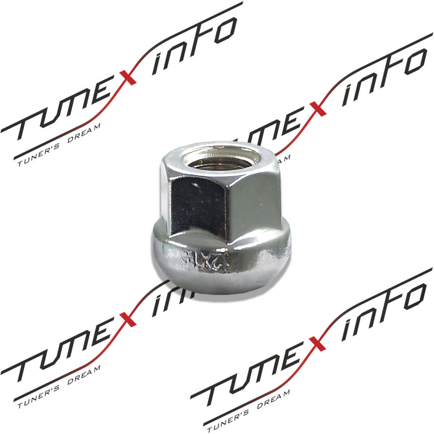 Гайка колесная M12 x 1,5 20мм полусфера, сквозная, 1шт, купить со скидкой, exn1050 Гайка колесная M12 x 1,5 20мм полусфера, сквозная, 1шт 