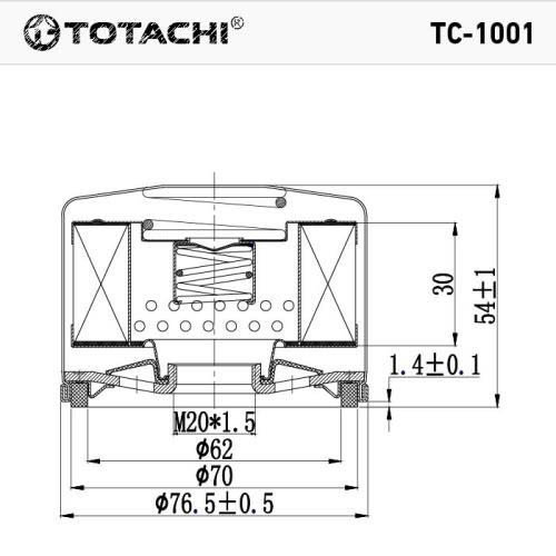 Фильтр масляный TC-1001 TOTACHI 15208-00QAB MANN W75/3, купить со скидкой, TC-1001 Фильтр масляный TC-1001 TOTACHI 15208-00QAB MANN W75/3 