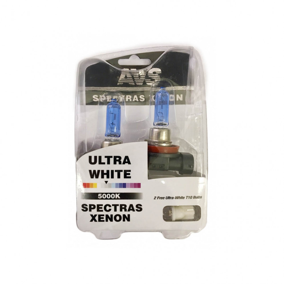 Лампы головного света сверхяркие H11 12V 75W AVS SPECTRAS Xenon 2шт+2шт, купить со скидкой, A07247S 