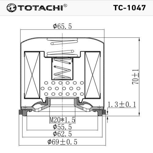 Фильтр масляный TC-1047 TOTACHI C-224 15208-65F00 MANN W67/1, купить со скидкой, TC-1047 Фильтр масляный TC-1047 TOTACHI C-224 15208-65F00 MANN W67/1 