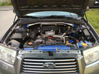 Распорка передняя верхняя Subaru Forester SG5, Impreza GDA, GDB Cusco style