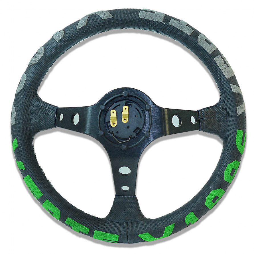 Руль спортивный Vertex 1996 320мм с выносом экокожа тисненая, купить со скидкой, JBR5125/3pink 