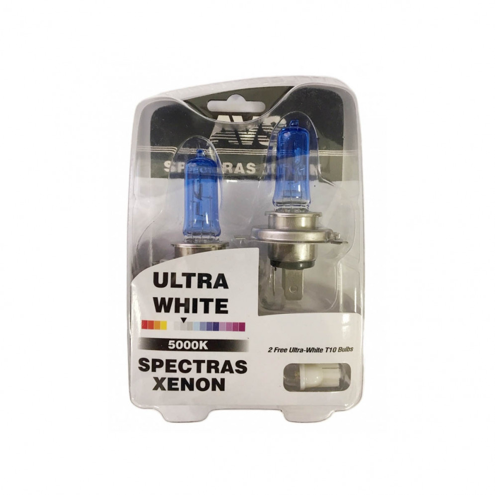Лампы головного света сверхяркие H4 12V 65\75W AVS SPECTRAS Xenon 2шт+2шт, купить со скидкой, A07249S 