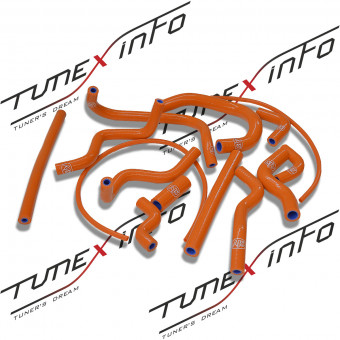 Патрубки системы охлаждения Toyota JZX100, 1JZ-GTE 14шт