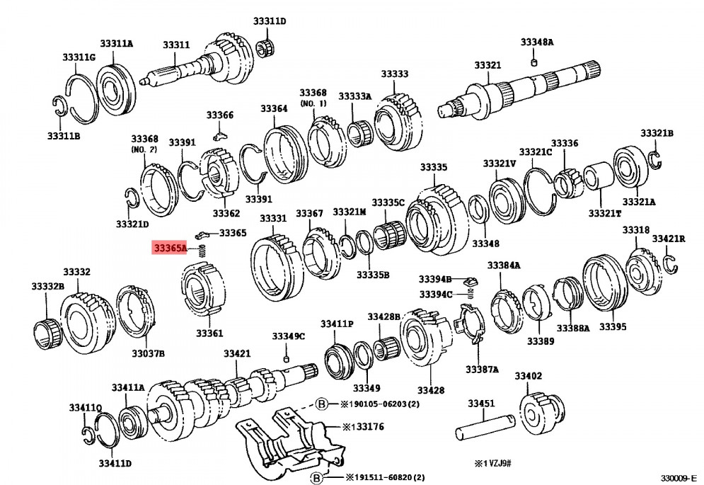 Пружина синхронизатора Toyota 90501-08212 оригинал, купить со скидкой, 9050108212 
