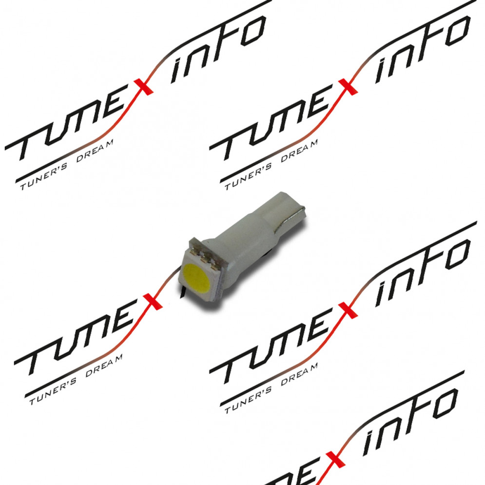 Лампа светодиодная T5 12V б/ц 1SMD белый (панель приборов) W2x4.6D, купить со скидкой, T5 SMD 