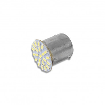 Лампа светодиодная BA15s 12V P21W S25 белая 22SMD(3014), NOVA-PRO
