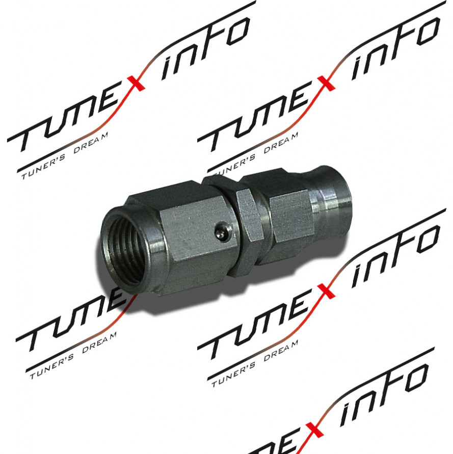 Фитинг под шланг тефлоновый тормозной AN3 – М10 x 1.00 мама, SS, купить со скидкой, KRF-0063SS Фитинг под шланг тефлоновый тормозной AN3 – М10 x 1.00 мама, SS 