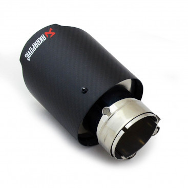 Насадка на глушитель круглая 63х102мм Akrapovic style с карбоном