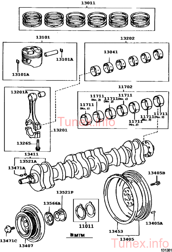 Вкладыш шатунный Toyota 1JZ-GE, 1JZ-GTE, 2JZ-GE, 2JZ-GTE, подгруппа 3, 13041-46013-03, купить со скидкой, 130414601303 Вкладыш шатунный Toyota 1JZ-GE, 1JZ-GTE, 2JZ-GE, 2JZ-GTE, подгруппа 3, 13041-46013-03 