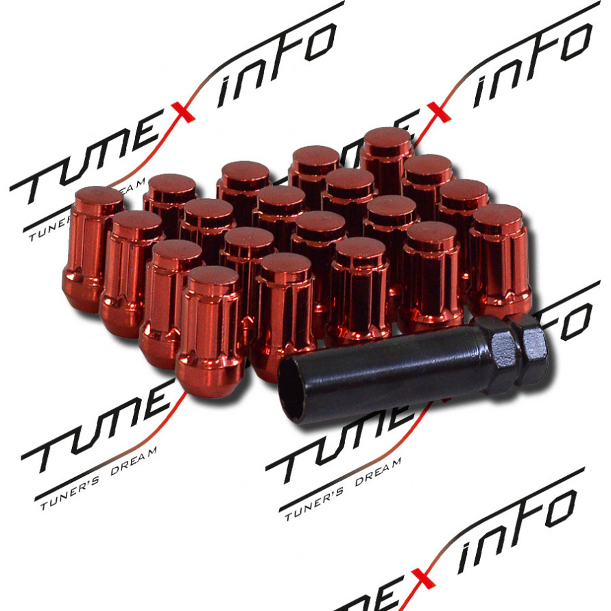 Гайки колесные TopFit M12 x 1.25 (секретки), купить со скидкой, exn-045_red Красный 