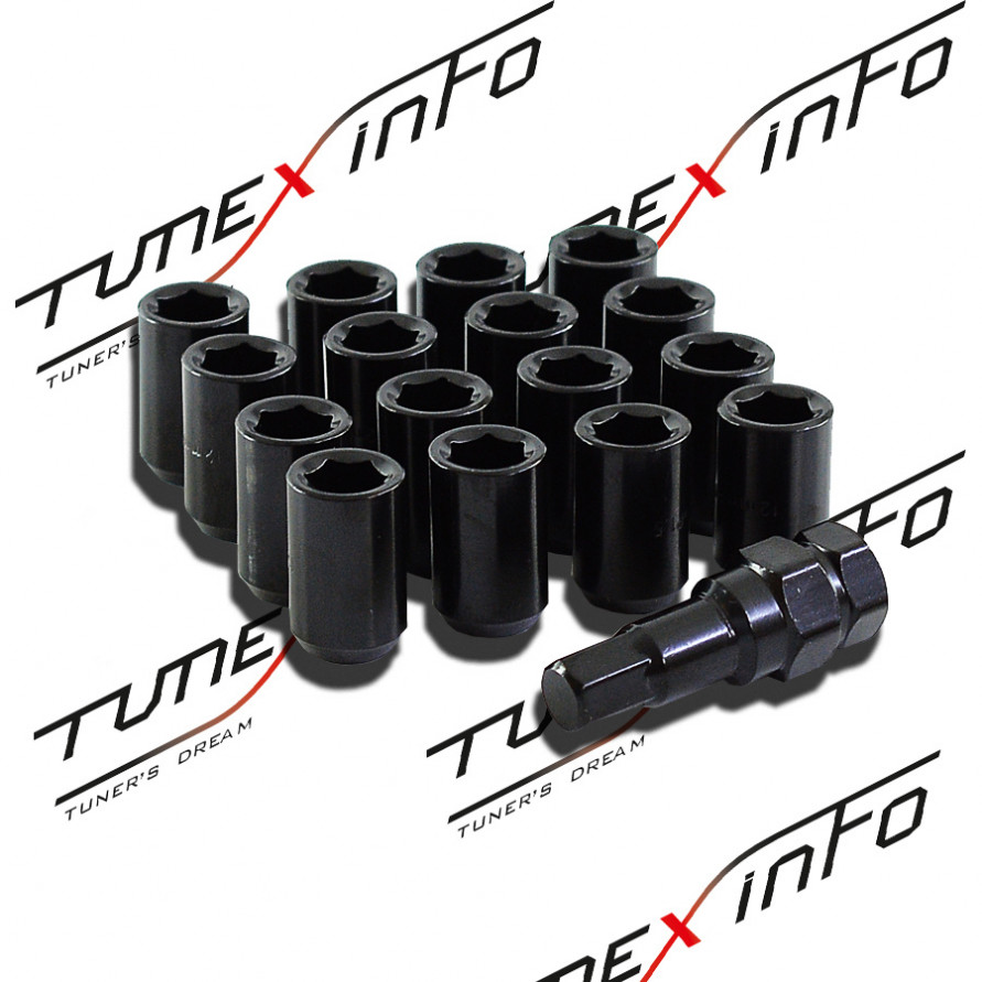 Гайки колесные TopFit сквозные внутренний шестигранник M12 x 1.25 16шт, купить со скидкой, ACS-INSTR1072 Синий 