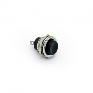 Выключатель, кнопка круглая D13мм (без фиксации, корпус металл)