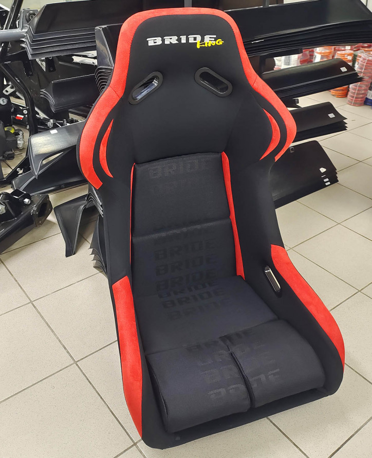 Сиденье ( Ковш ) спортивный LM Vios King размер - L, купить со скидкой, JBR1022VI/KG_black-red Черно-красный 