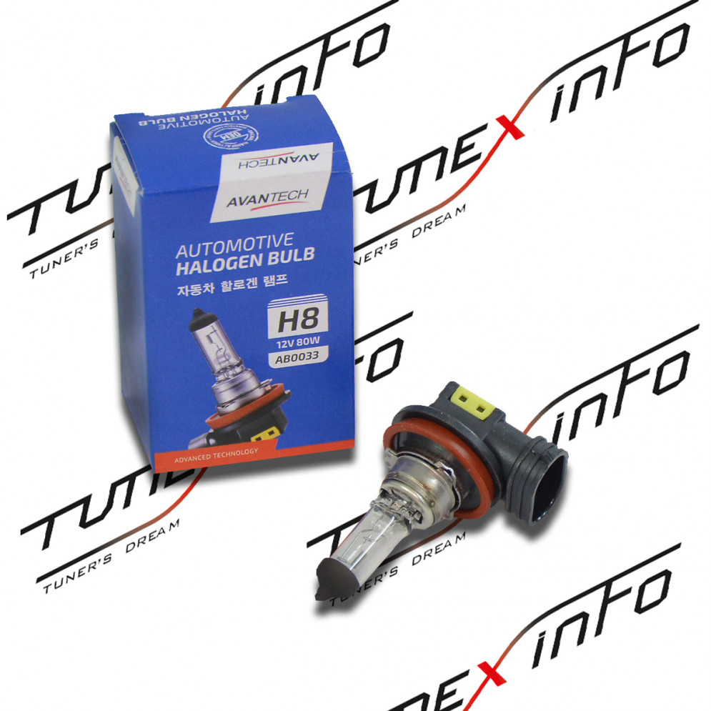 Лампа головного света H8 12V80W 1шт, Avantech AB0033, купить со скидкой, AB0033 