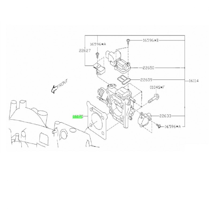 Прокладка дроссельной заслонки SUBARU EJ208, EJ205, EJ206 16175-AA223, купить со скидкой, 16175AA223 Прокладка дроссельной заслонки SUBARU EJ208, EJ205, EJ206 16175-AA223 