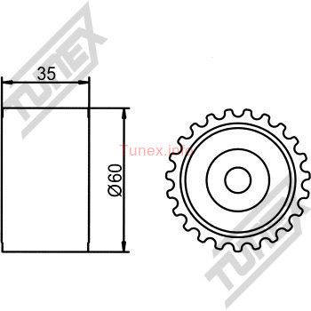 Ролик направляющий ремня ГРМ Subaru EJ20, EJ25, 13085-AA070, GMB GT90130, купить со скидкой, GT90130 Ролик направляющий ремня ГРМ Subaru EJ20, EJ25, 13085-AA070, GMB GT90130 