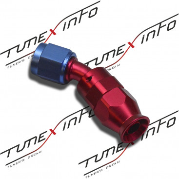 Фитинг под шланг тефлоновый PTFE AN4 45гр