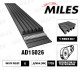 Ремень поликлиновый 6PK1733 EPDM MILES, купить со скидкой, AD15026 