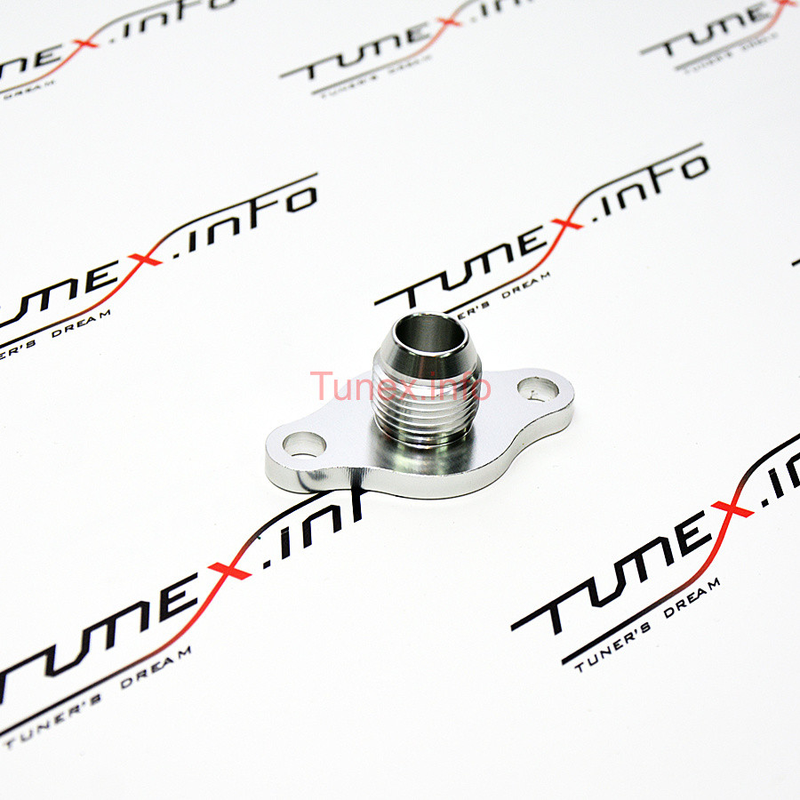 Фланец на слив масла на блок Toyota 1JZ, 2JZ - AN10, купить со скидкой, tuf-102 Фланец на слив масла на блок Toyota 1JZ, 2JZ - AN10 