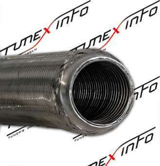 Гофра глушителя 76мм Interlock, нержавеющая сталь