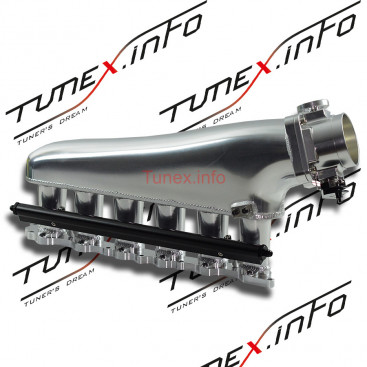 Коллектор впускной фрезерованный Toyota 2JZ-GE Атмо c дросселем 90мм и топливной рейкой