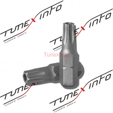Вставка-бита 1/4" DR x 25мм, T-TORX, T30H, Ombra