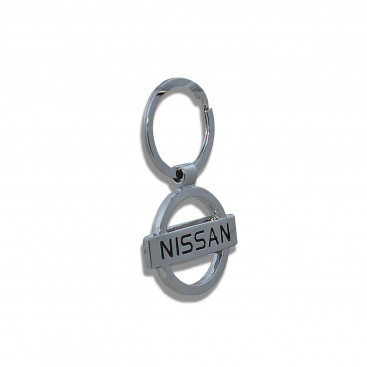 Брелок на ключ Nissan круг металл