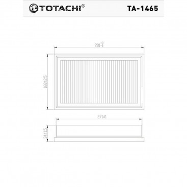 Фильтр воздушный TA-1465 TOTACHI A-243V, 16546-V0100, MANN C29020, C2964