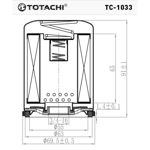 Фильтр масляный TC-1033 TOTACHI C-113 16510-61A01 MANN W 610/1, купить со скидкой, TC-1033 