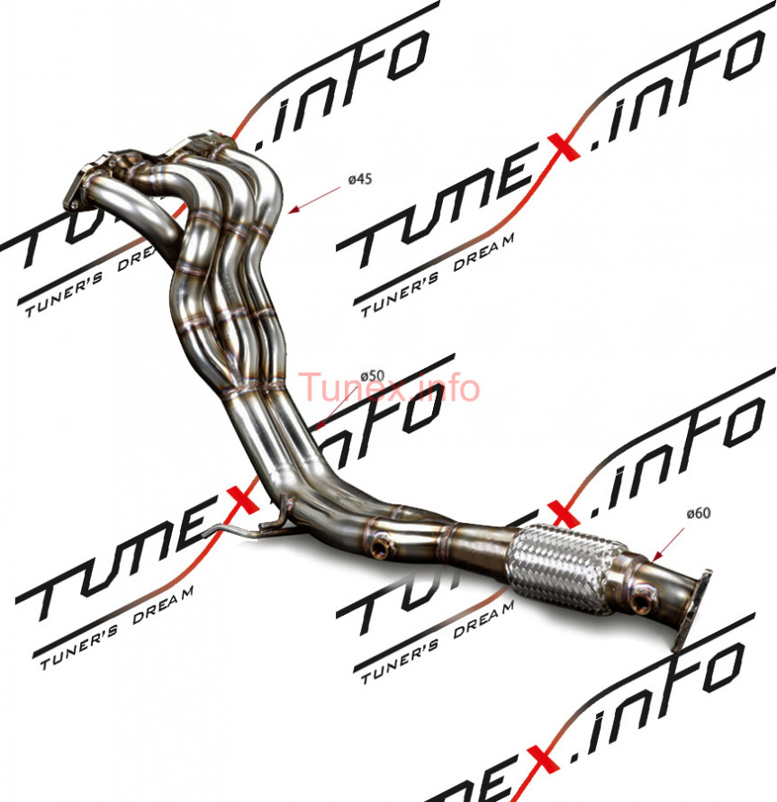 Выпускной коллектор 4-2-1 Honda Civic Type R, DC5, EP3 2.0л. 2001 - 2005, купить со скидкой, 100.8251 