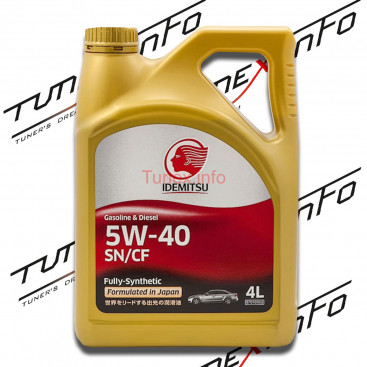 Масло моторное 5W40 синтетическое SN/CF 4л, Idemitsu 30015046-746