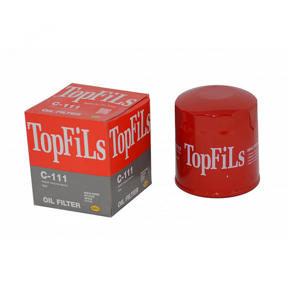 Фильтр масляный C-111 TOP FILS 90915-03002, купить со скидкой, C-111 
