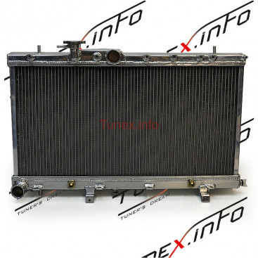 Радиатор алюминиевый Subaru Impreza GDB, Legacy 60mm 3 слоя MT, 45111FE091, 45111FE092