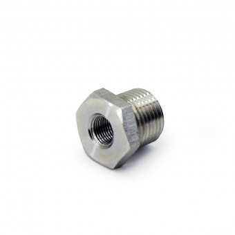 Адаптер переходный (Муфта) M18х1.5 папа - 1\8 NPT мама нержа