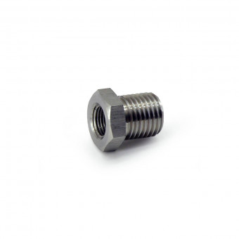Адаптер переходный (Муфта) M14х1.5 папа - 1\8 NPT мама нержа
